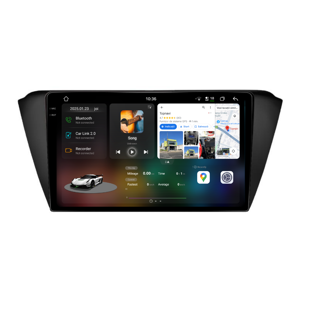 Navigatie Skoda Fabia (2014-2019), Android, Ecran 9", Carplay / Android auto