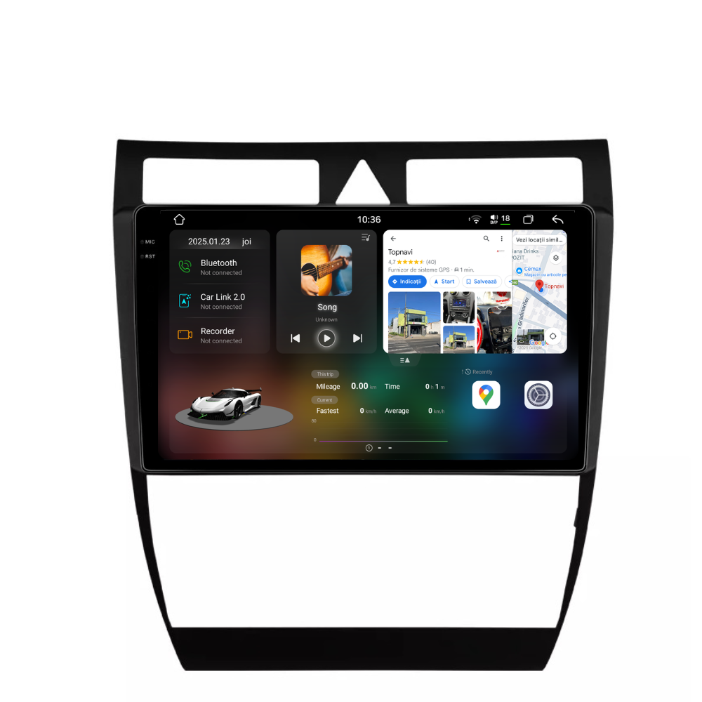 Navigatie Audi A6 C5 (1997-2006), Android, Ecran 9 inch, carplay / android auto