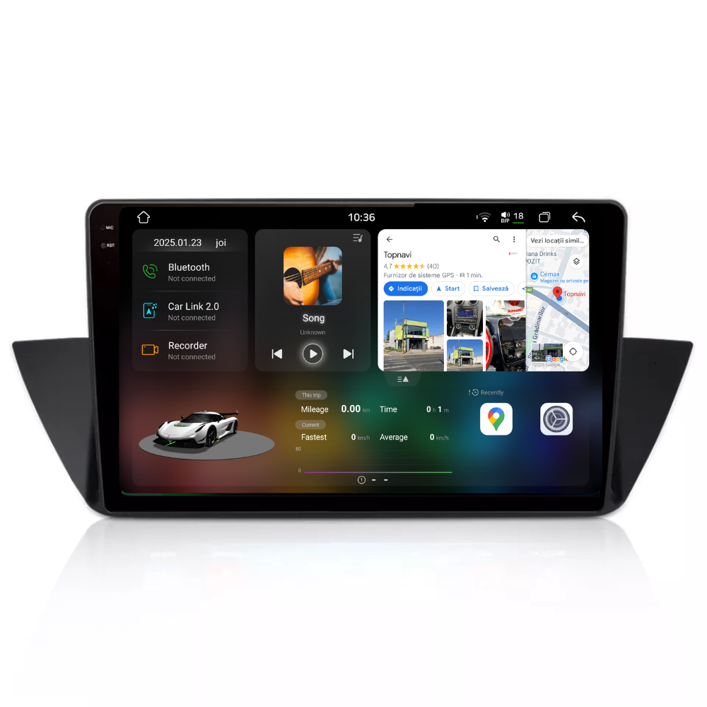 Navigatie BMW X1 E84 (2009-2015), Android, Ecran 10", Carplay / Android auto