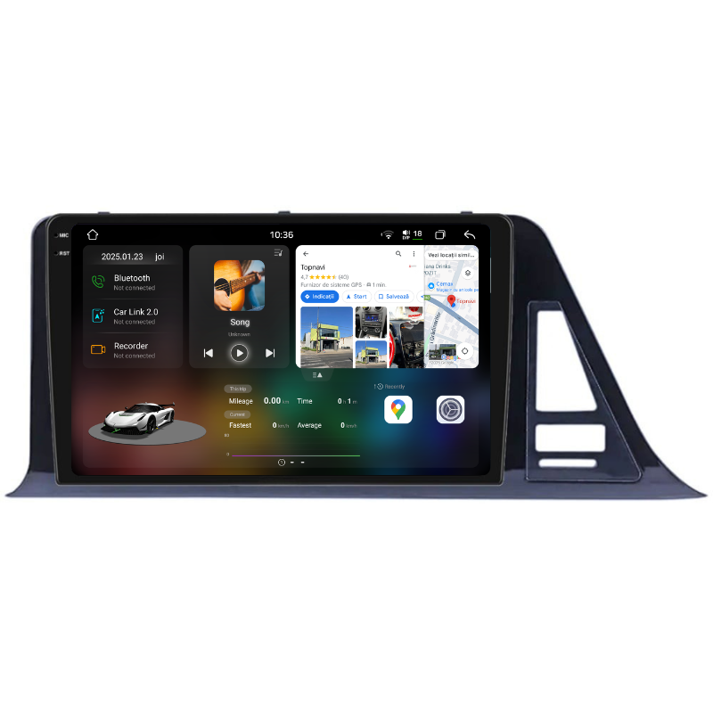 Navigatie Toyota CHR (2016-2020), Ecran 9 inch, Carplay / Android auto, Youtube, Waze