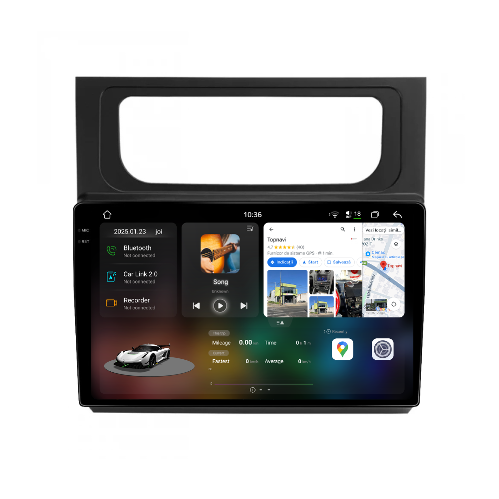 Navigatie Volkswagen Touran (2011-2015), Android, Ecran 10", Carplay / Android auto