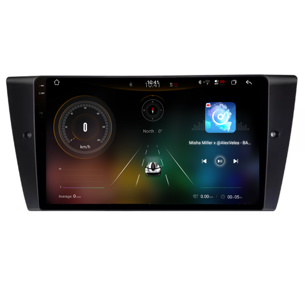 Navigatie BMW Seria 3 E90 / E91 (2004-2012), Android, Ecran 9", Carplay / Android auto