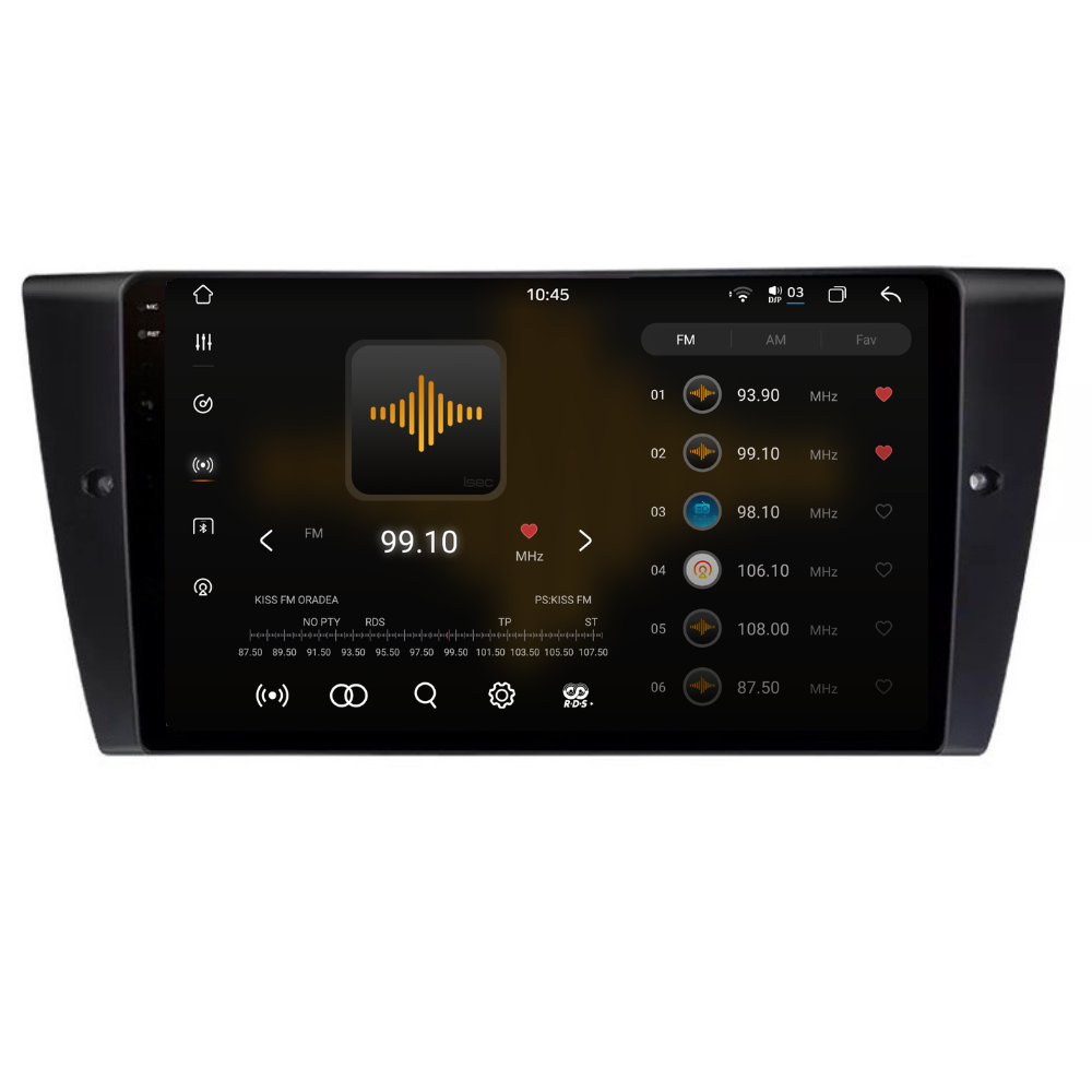 Navigatie BMW Seria 3 E90 / E91 (2004-2012), Android, Ecran 9", Carplay / Android auto
