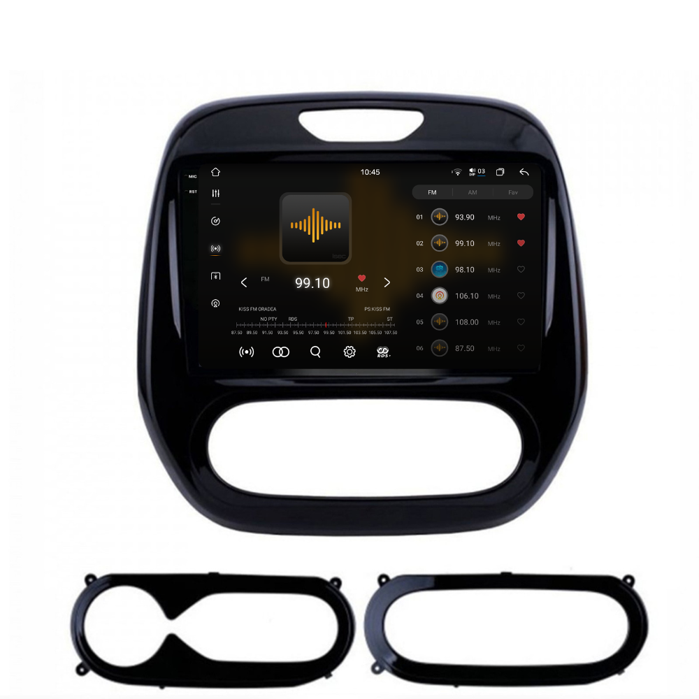 Navigatie Renault Captur (2013-2019), Android, Ecran 9", Carplay  / Android auto
