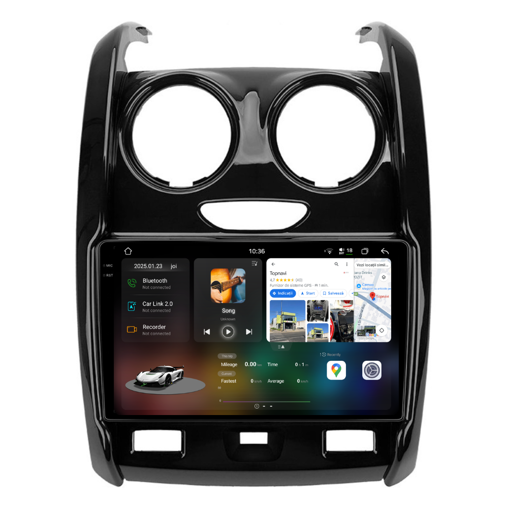 Navigație Dacia Duster (2012-2019), Android, Ecran 9", Carplay / Android auto