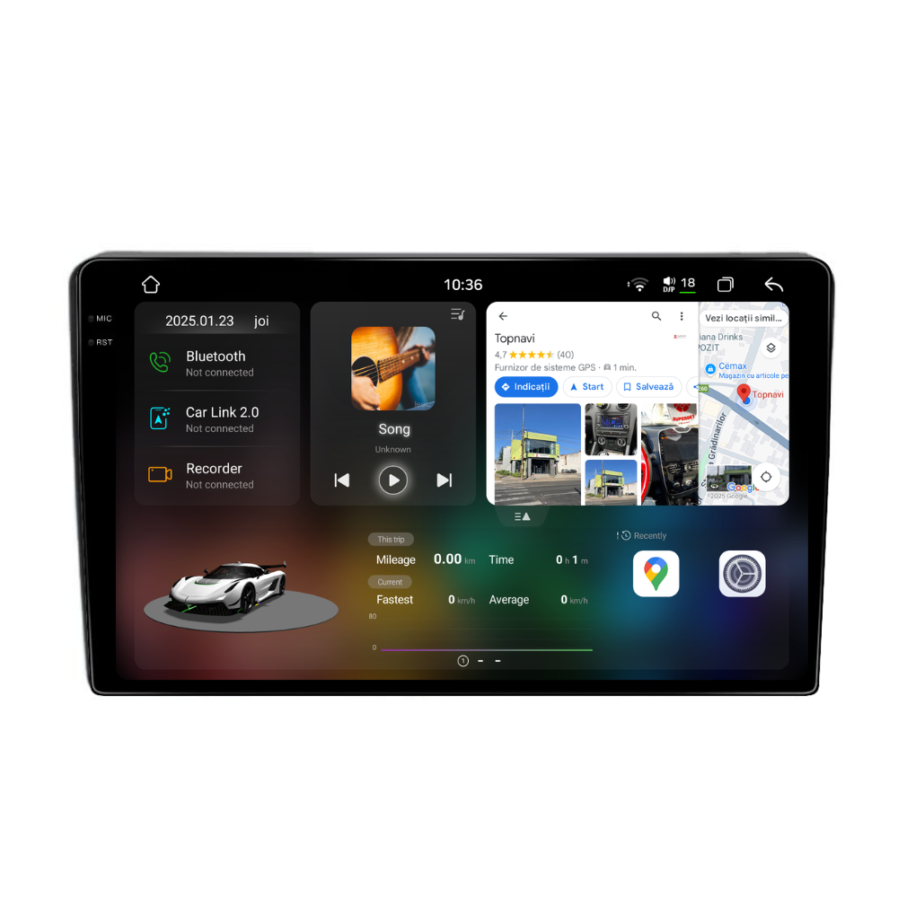 Navigatie Citroen C4 (2019+), Ecran 9 inch, Carplay / Android auto, Youtube, Waze