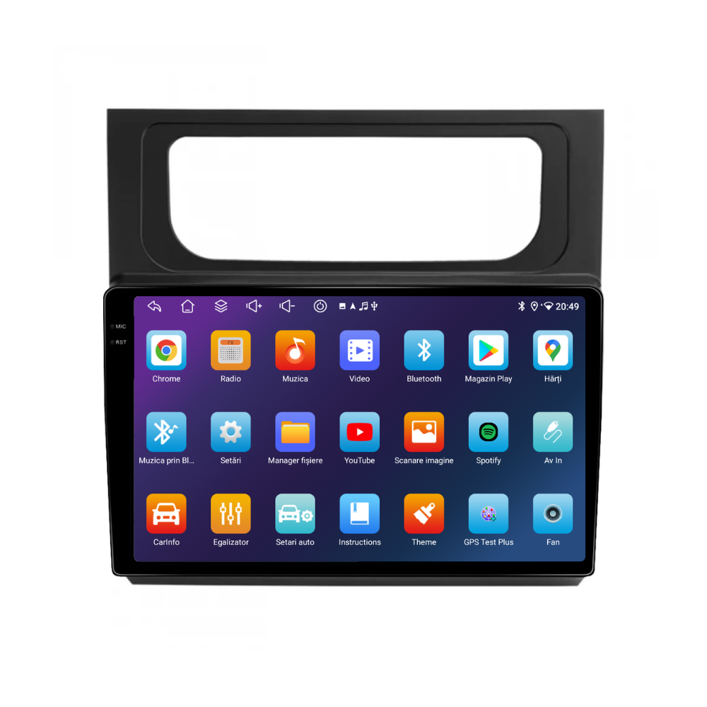 Navigatie Volkswagen Touran (2011-2015), Android, Ecran 10", Carplay / Android auto