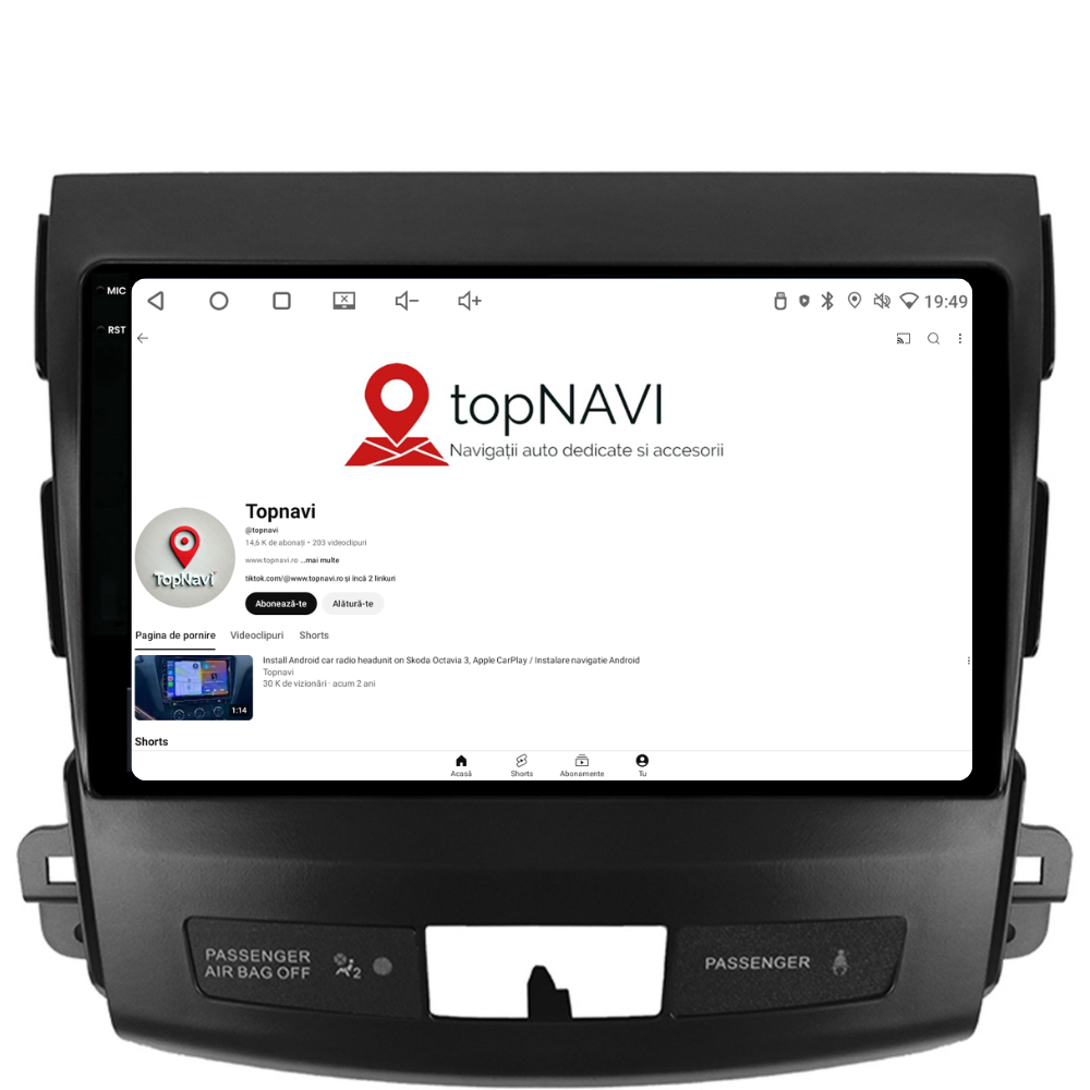 Navigatie Citroen C-Crosser (2007-2012), Ecran 9 inch, Carplay / Android auto, Youtube, Waze