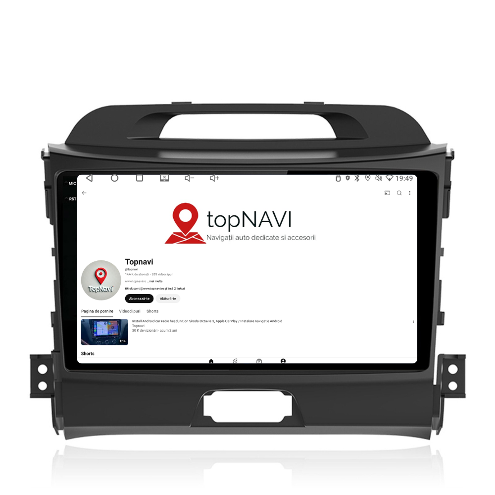 Navigatie Kia Sportage (2010-2016), Ecran 9 inch, Carplay / Android Auto, Youtube, Waze