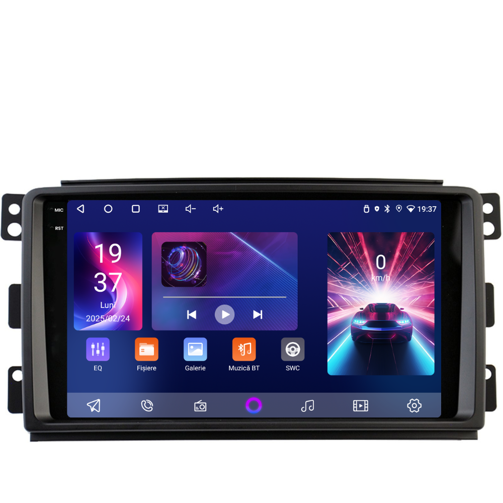 Navigatie Smart For Two / For Four (2005-2010), Android, Ecran 9", Carplay / Android auto