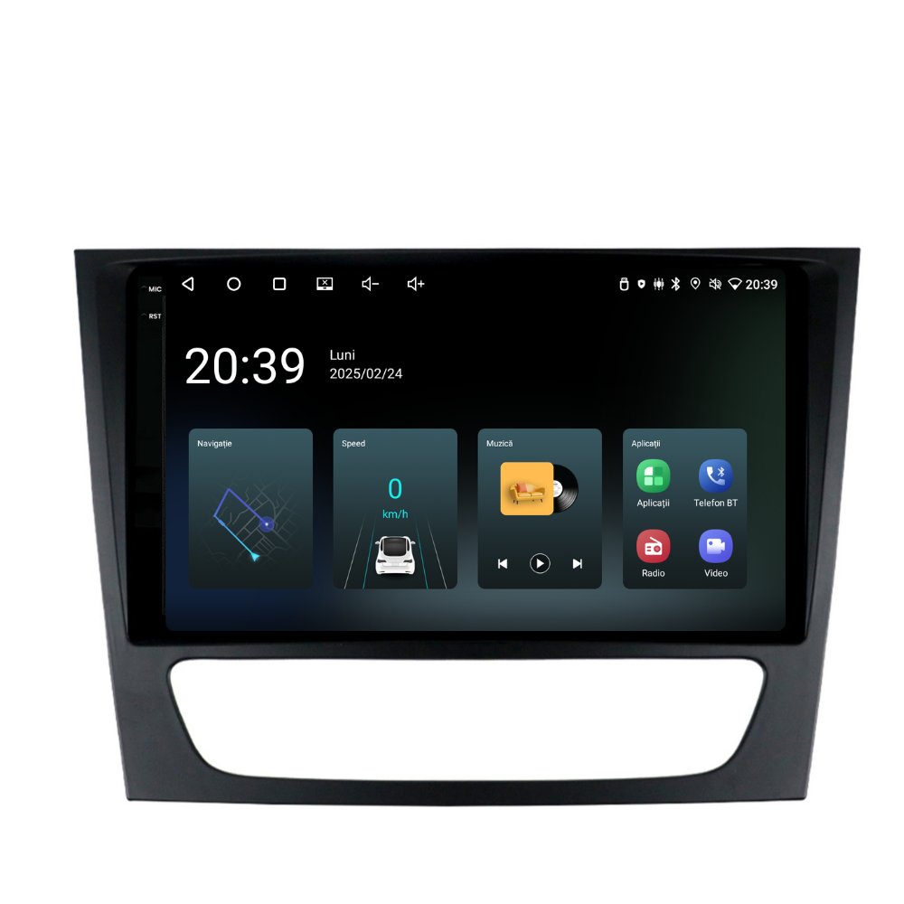 Navigație Mercedes E-Class w211 (2002-2009), Ecran 9", Carplay / Android Auto