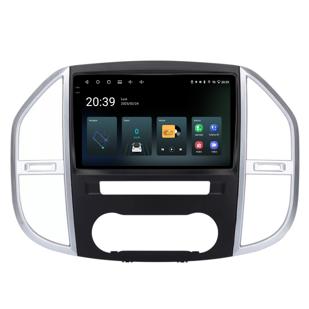 Navigatie Mercedes Vito W447 (2014 - 2021), Android, Ecran 10", Carplay / Android Auto