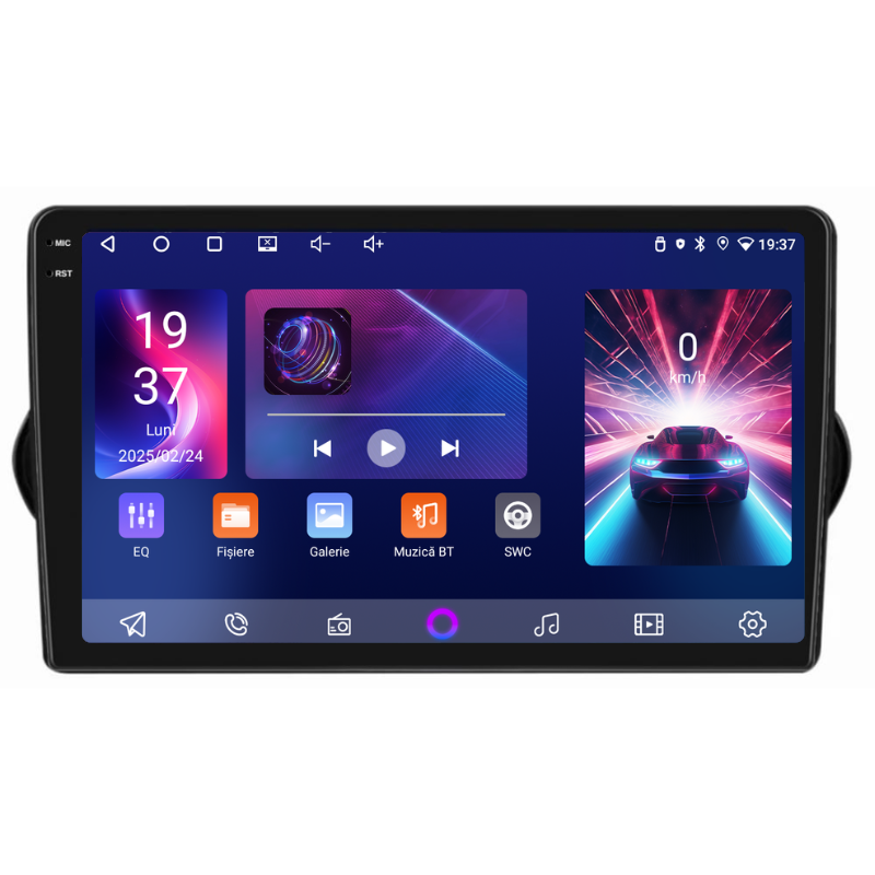 Navigatie Fiat Tipo (2015-2021), Ecran 9 inch, Carplay / Android auto, Youtube, Waze