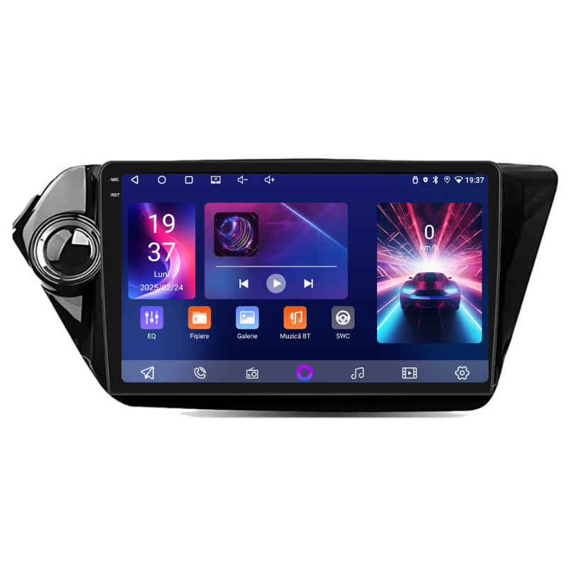 Navigatie Kia RIO K2 (2012-2017), Ecran 9 inch, Carplay / Android Auto, Youtube, Waze