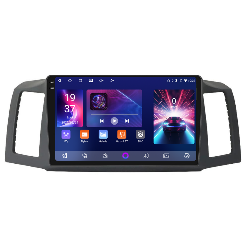 Navigatie Jeep Grand Cherokee (2004-2007), Ecran 10 inch, Carplay / Android auto, Youtube, Waze