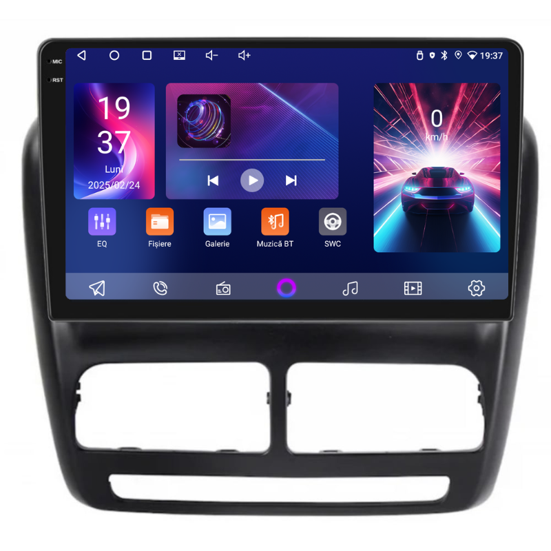 Navigatie Fiat Doblo (2010-2015), Ecran 9 inch, Carplay / Android auto, Youtube, Waze