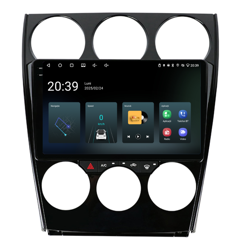 Navigatie Mazda 6 (2002-2008), Ecran 9 inch, Carplay / Android auto, Youtube, Waze