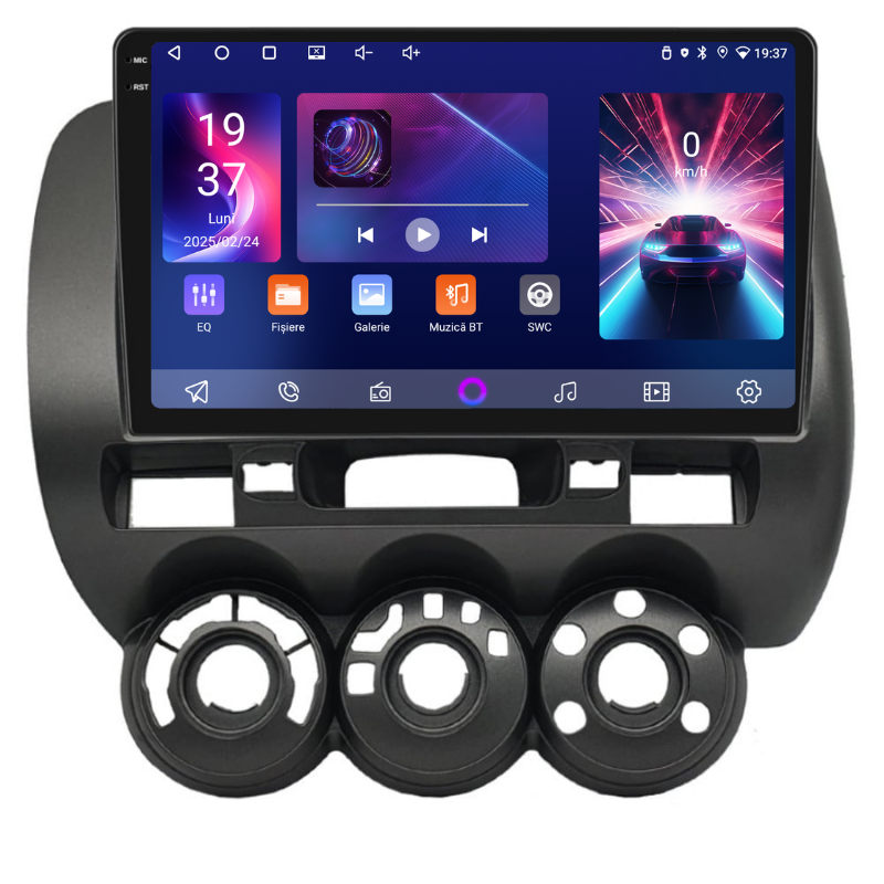 Navigatie Honda Jazz / Fizz (2002-2008), Ecran 9 inch, Carplay / Android auto, Youtube, Waze