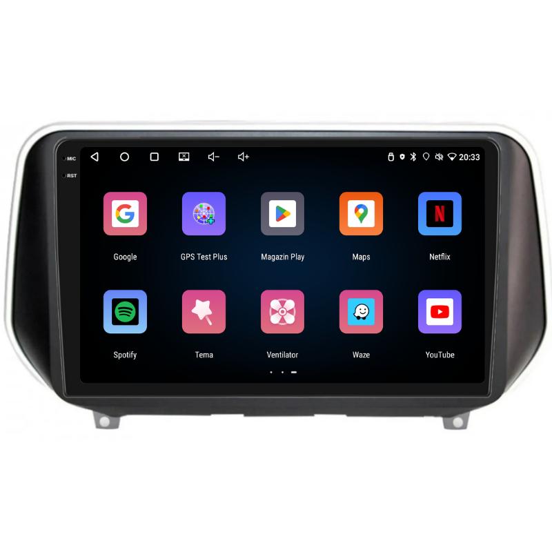 Navigatie Hyundai Santa Fe (2018+), Ecran 10 inch, Carplay / Android auto, Youtube, Waze