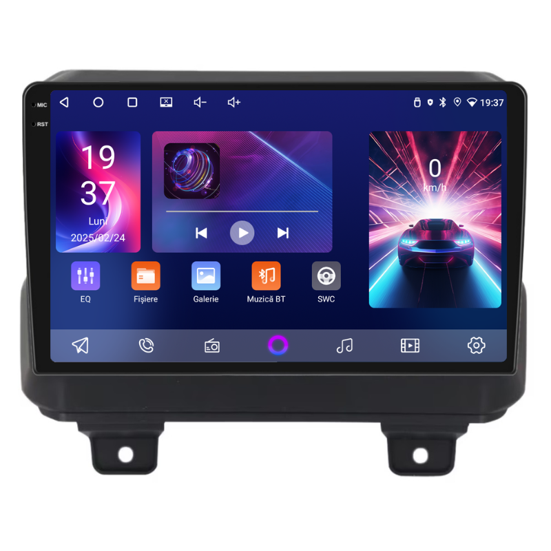 Navigatie Jeep Wrangler Rubicon (2018+), Ecran 9 inch, Carplay / Android auto, Youtube, Waze
