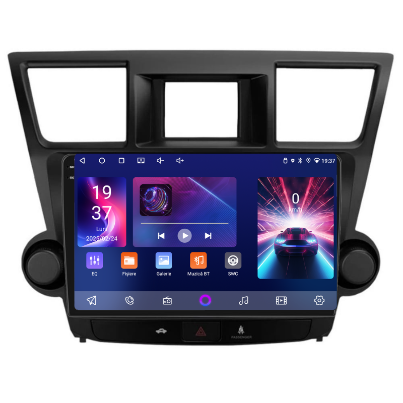 Navigatie Toyota Highlander (2008-2014), Ecran 10 inch, Carplay / Android auto, Youtube, Waze
