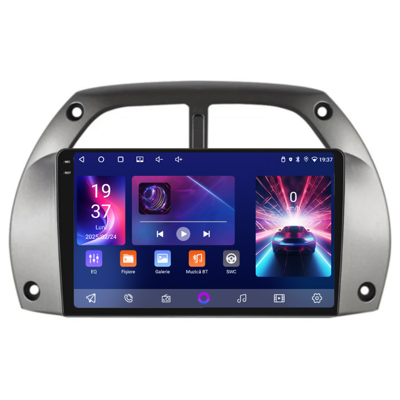 Navigatie Toyota RAV4 (2000-2005), Ecran 9 inch, Carplay / Android auto, Youtube, Waze