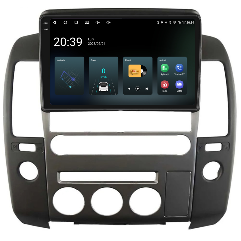 Navigatie Nissan Navara (2004-2014), Ecran 9 inch, Carplay / Android auto, Youtube, Waze
