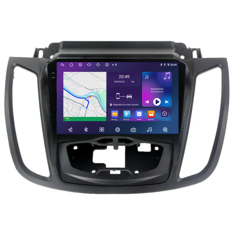 Navigatie Ford Kuga (2013-2018), Ecran 9 inch, Carplay / Android auto, Youtube, Waze