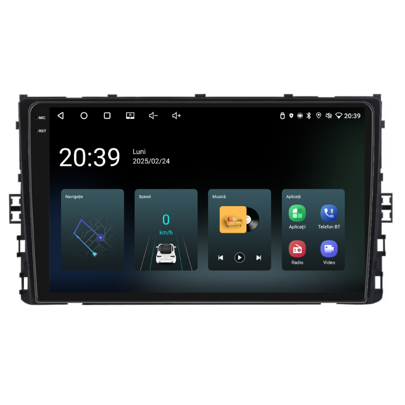 Navigatie Volkswagen T-Roc (2017+), Ecran 9 inch, Carplay / Android auto, Youtube, Waze