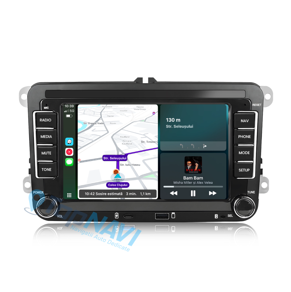 Navigatie Volkswagen Golf 5, Ecran 7 inch, 2GB RAM 32GB, carplay / android auto