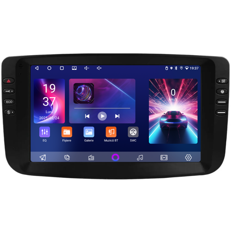 Navigatie Fiat Linea (2010-2015), Ecran 9 inch, Carplay / Android auto, Youtube, Waze