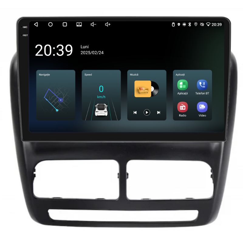 Navigatie Fiat Doblo (2010-2015), Ecran 9 inch, Carplay / Android auto, Youtube, Waze