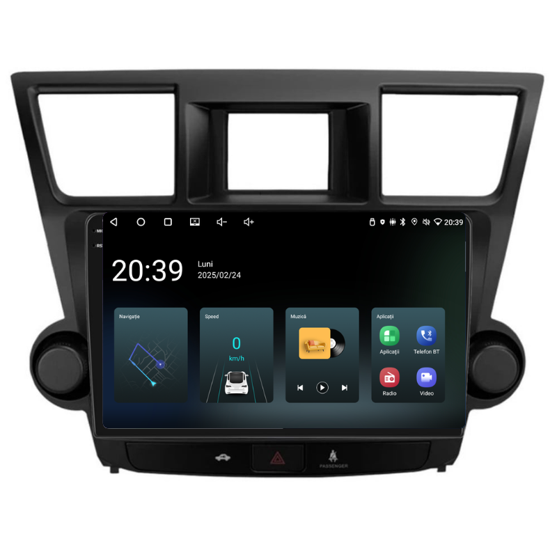 Navigatie Toyota Highlander (2008-2014), Ecran 10 inch, Carplay / Android auto, Youtube, Waze