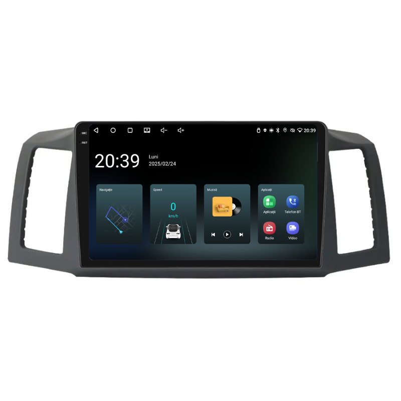Navigatie Jeep Grand Cherokee (2004-2007), Ecran 10 inch, Carplay / Android auto, Youtube, Waze
