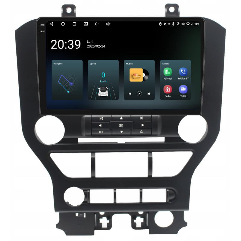 Navigatie Ford Mustang (2015-2020), Ecran 9 inch, Carplay / Android auto, Youtube, Waze