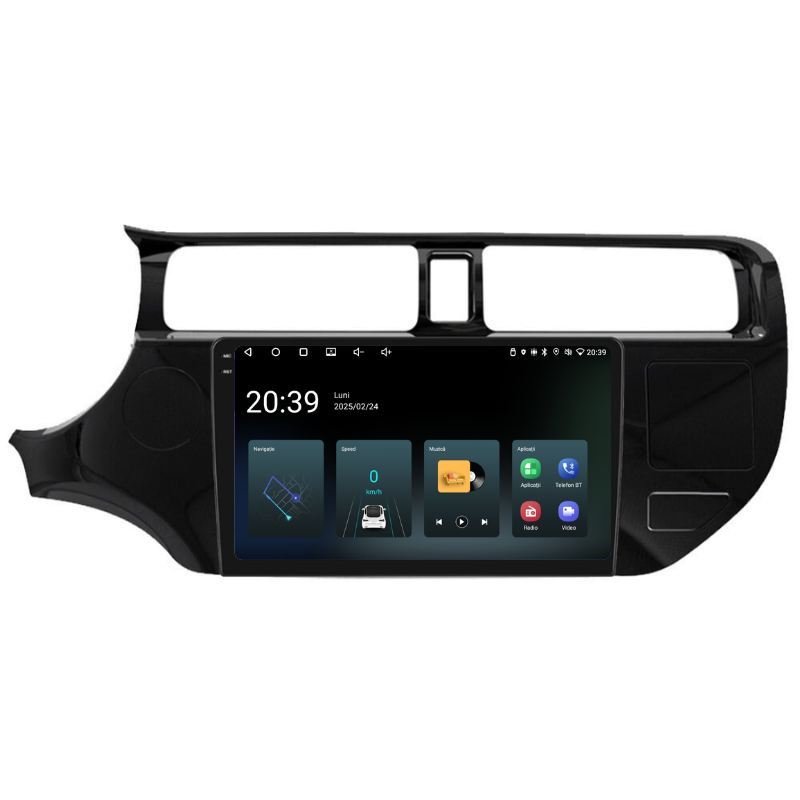 Navigatie Kia RIO K3 (2012-2015), Ecran 9 inch, Carplay / Android Auto, Youtube, Waze