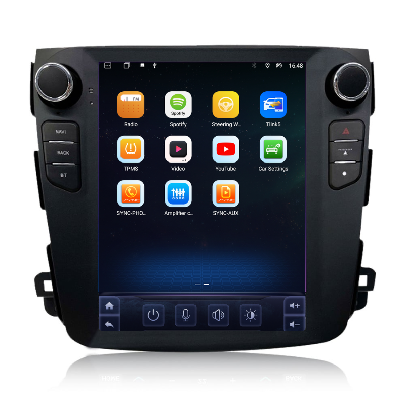 Navigatie Mitsubishi Outlander (2008-2012), Ecran tip tesla 9,7 inch, Carplay / Android auto, Youtube, Waze