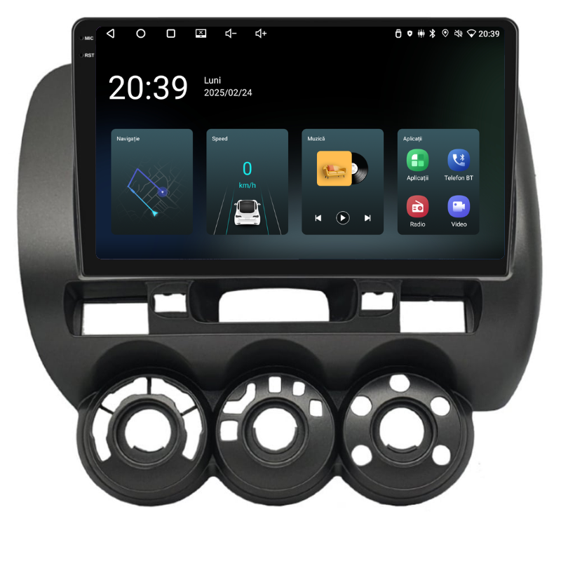 Navigatie Honda Jazz / Fizz (2002-2008), Ecran 9 inch, Carplay / Android auto, Youtube, Waze