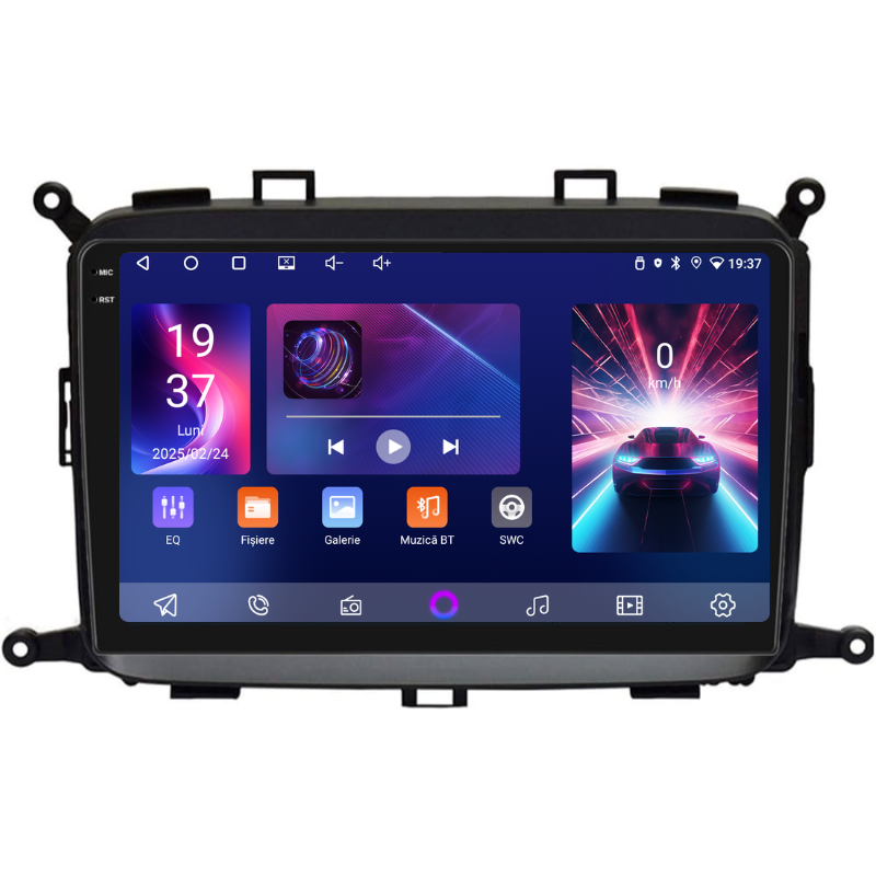 Navigatie Kia Carens (2012-2018), Ecran 9 inch, Carplay / Android Auto, Youtube, Waze