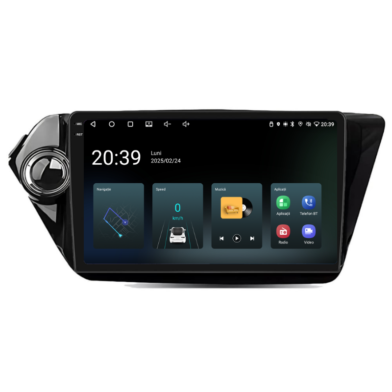 Navigatie Kia RIO K2 (2012-2017), Ecran 9 inch, Carplay / Android Auto, Youtube, Waze