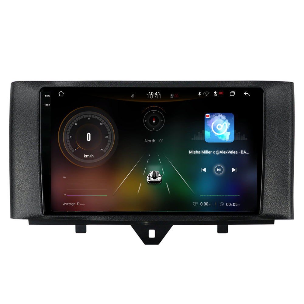 Navigatie Smart For Two / For Four (2010-2015), Android, Ecran 9", Carplay / Android auto