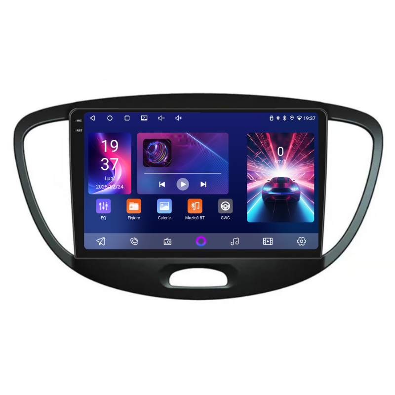 Navigatie Hyundai i10 (2007-2013), Ecran 9 inch, Carplay / Android auto, Youtube, Waze
