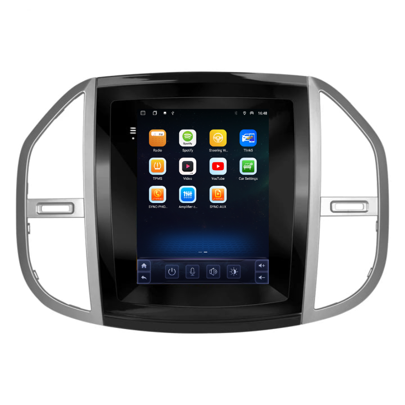 Navigatie Mercedes Vito (2014-2021), Ecran tip tesla 9,7 inch, Carplay / Android auto, Youtube, Waze