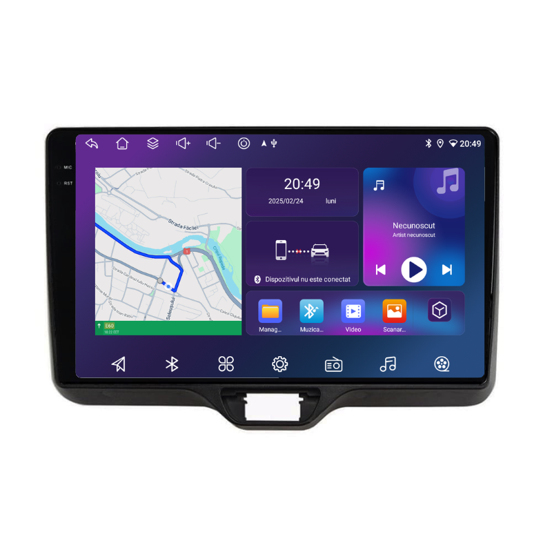 Navigatie Toyota Yaris (2018-2025), Ecran 10 inch, Carplay / Android auto, Youtube, Waze