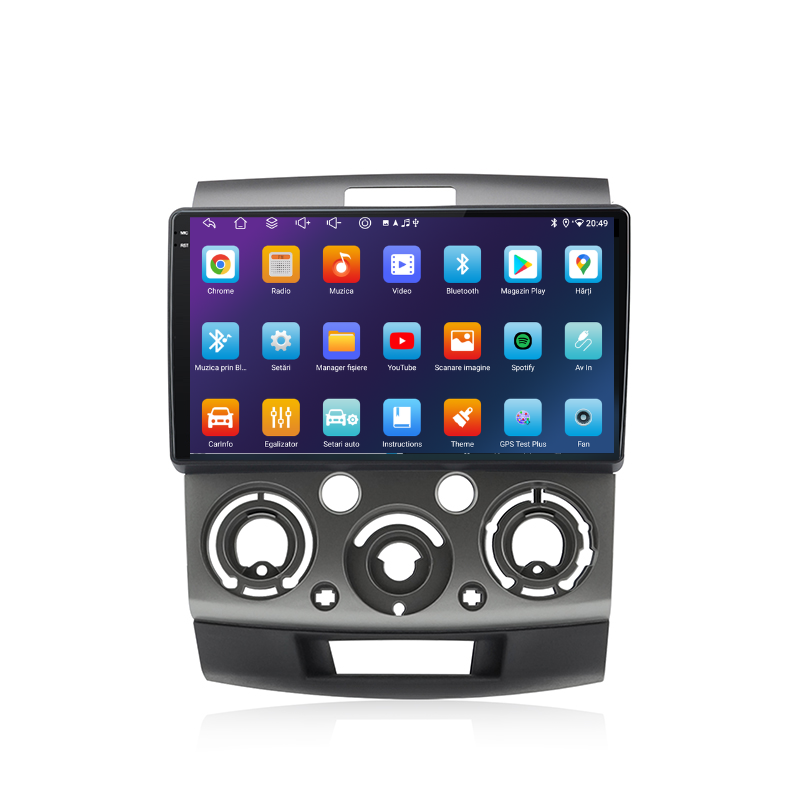 Navigatie Ford Ranger (2005-2011), Ecran 9 inch, Carplay / Android auto, Youtube, Waze