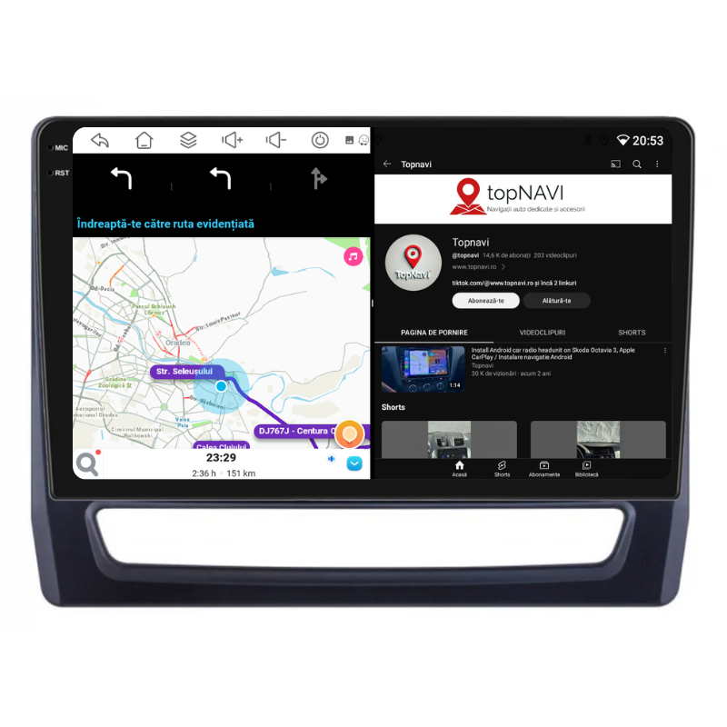 Navigatie Mitsubishi Asx (2019-2022), Ecran 10 inch, Carplay / Android auto, Youtube, Waze