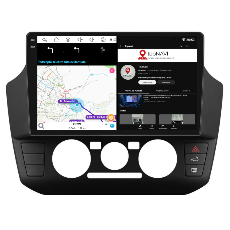 Navigatie Volkswagen Up (2017-2023), Ecran 9 inch, Carplay / Android auto, Youtube, Waze