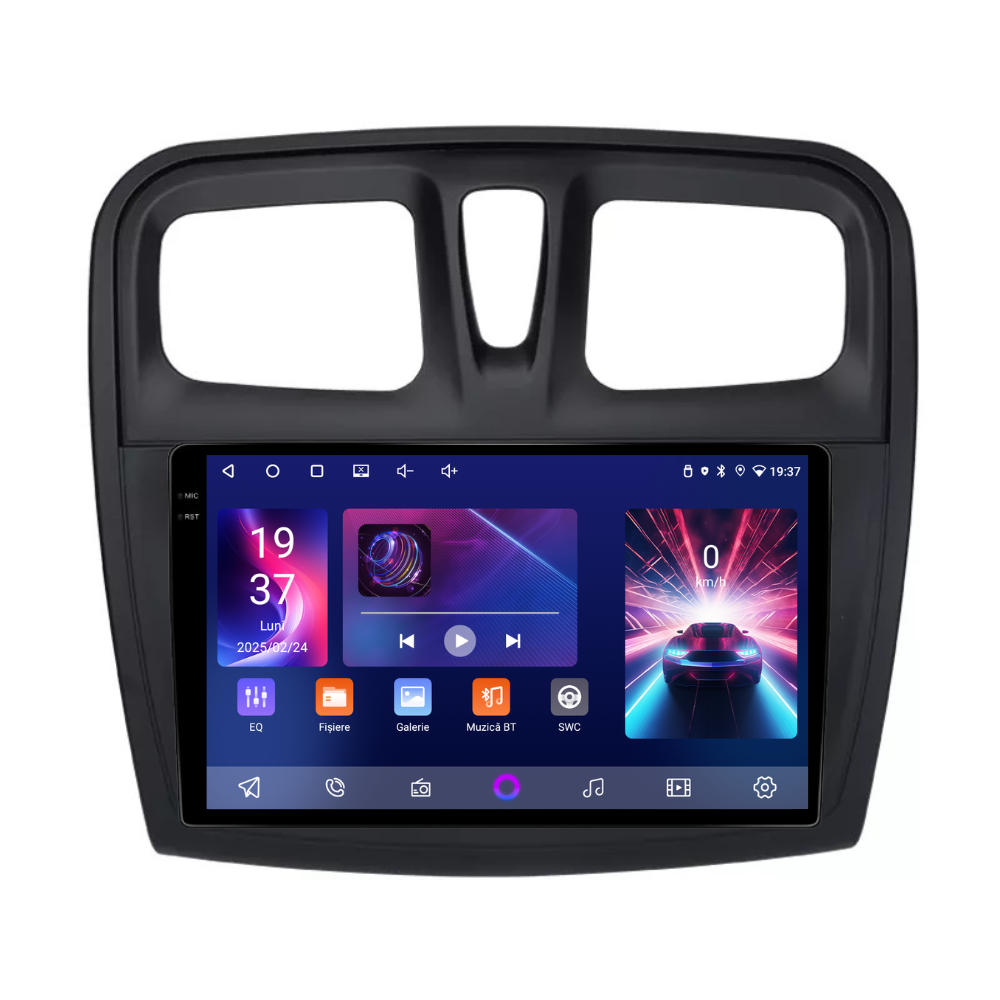 Navigatie Dacia Logan / Sandero 2 (2012-2019) Android, Ecran 9", Carplay / Android auto, model prestige