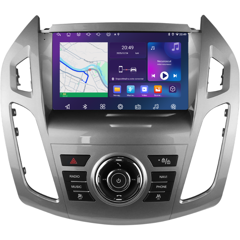 Navigatie Ford Transit Connect (2013-2018), Ecran 9 inch, Carplay / Android auto, Youtube, Waze