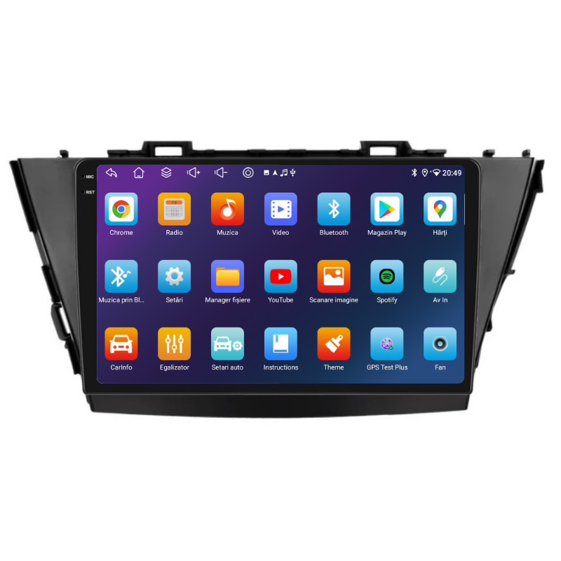 Navigatie Toyota Prius (2013-2015), Ecran 9 inch, Carplay / Android auto, Youtube, Waze